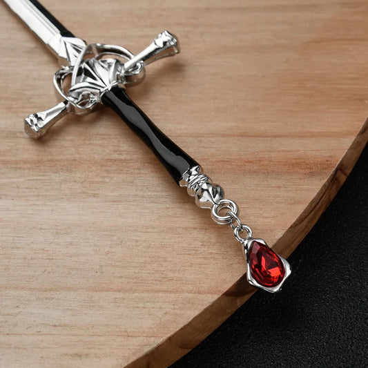 Vintage Ruby Sword Hairpin