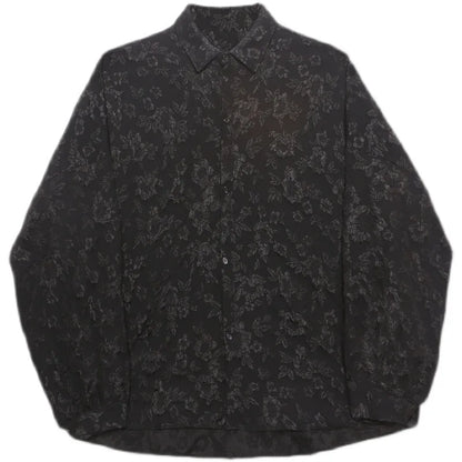 Japanese Floral Pleated Shirt